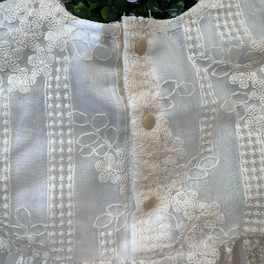 Nwot Elegant White‎ Lace Baby Dress